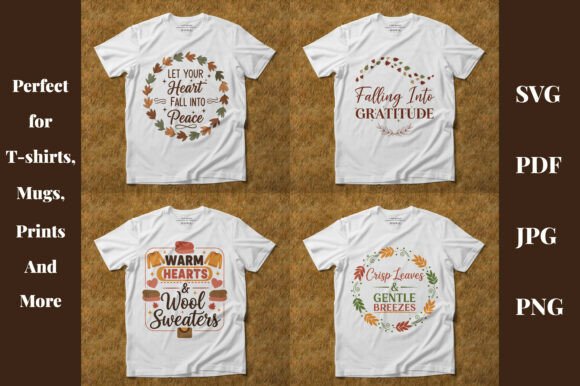 Autumn Graphics for T-Shirt Designs