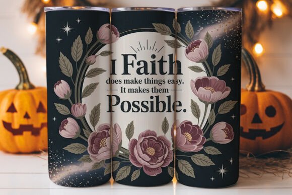 Faith Inspirational Quote 20oz Tumbler