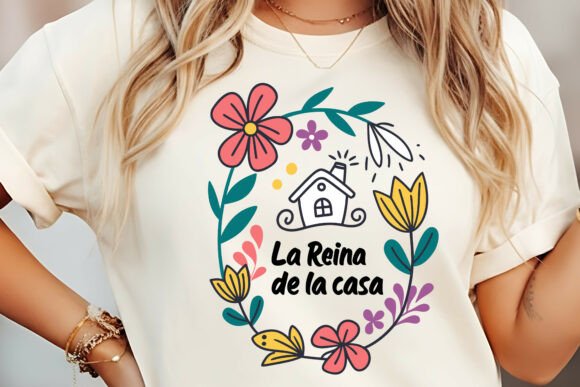 Floral Spanish Quote for Mother’s Day Graphics