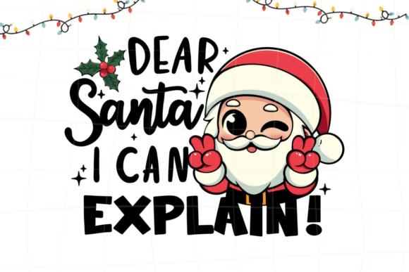 Fun Christmas Quote Santa PNG