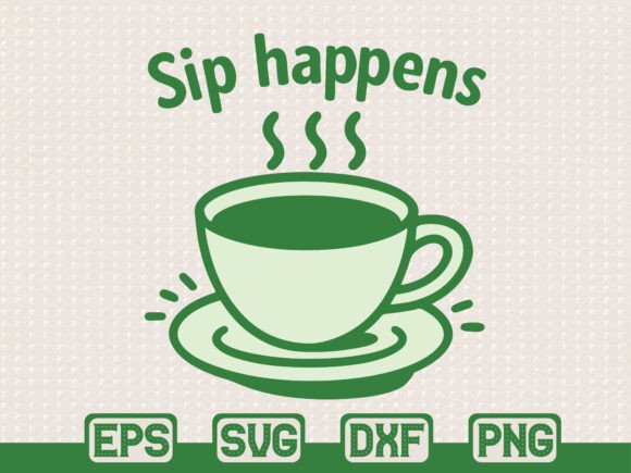 Fun Coffee Cup Quote PNG
