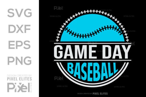 Game Day Baseball SVG Design for T-Shirt Graphics