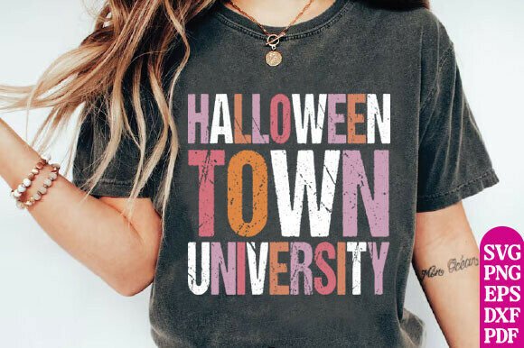Halloweentown University SVG Halloween Graphics for T-Shirt Designs